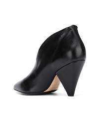 Черные кожаные ботильоны от The Seller