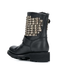 Черные кожаные ботильоны от Ash