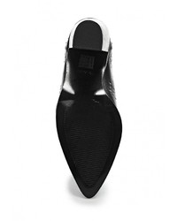 Черные кожаные ботильоны от Topshop