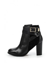 Черные кожаные ботильоны от Topshop