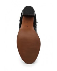 Черные кожаные ботильоны от Topshop