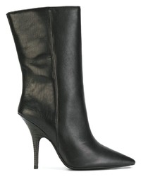 Черные кожаные ботильоны от Yeezy