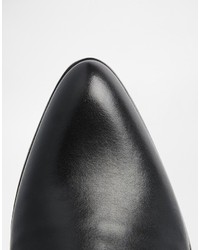 Черные кожаные ботильоны от Selected