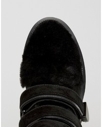 Черные кожаные ботильоны от Kat Maconie