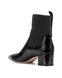 Черные кожаные ботильоны от Gianvito Rossi