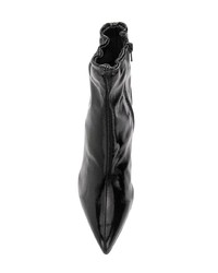 Черные кожаные ботильоны от Fabio Rusconi