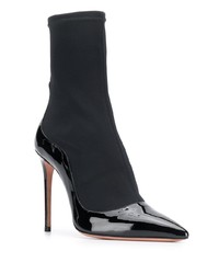 Черные кожаные ботильоны от Aquazzura