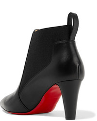 Черные кожаные ботильоны от Christian Louboutin