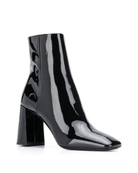 Черные кожаные ботильоны от Prada