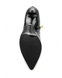 Черные кожаные ботильоны от Vitacci