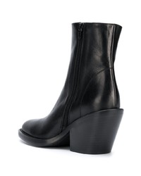 Черные кожаные ботильоны от Ann Demeulemeester