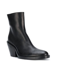 Черные кожаные ботильоны от Ann Demeulemeester