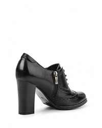 Черные кожаные ботильоны от Zenden Woman