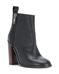 Черные кожаные ботильоны от Diesel