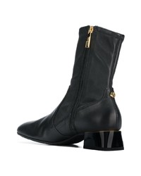 Черные кожаные ботильоны от Baldinini