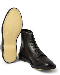 Черные кожаные ботинки броги