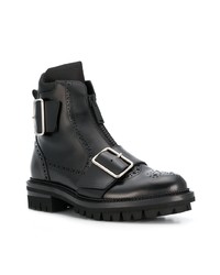 Черные кожаные ботинки броги от DSQUARED2