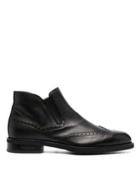 Черные кожаные ботинки броги от Baldinini