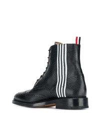 Черные кожаные ботинки броги от Thom Browne