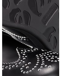 Черные кожаные ботинки броги от Alexander McQueen