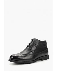 Черные кожаные ботинки броги от Dino Ricci Select