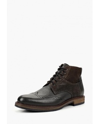 Черные кожаные ботинки броги от Domeno