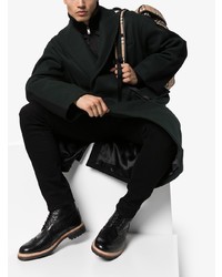 Черные кожаные ботинки броги от Grenson