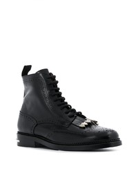 Черные кожаные ботинки броги от Toga Virilis