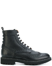 Черные кожаные ботинки броги от Givenchy