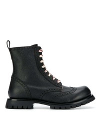 Черные кожаные ботинки броги от Gucci