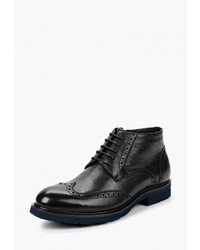 Черные кожаные ботинки броги от Just Couture