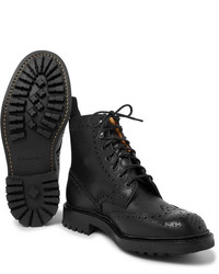 Черные кожаные ботинки броги от Church's