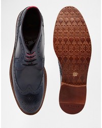 Черные кожаные ботинки броги от Ted Baker