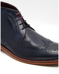 Черные кожаные ботинки броги от Ted Baker