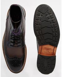 Черные кожаные ботинки броги от Ted Baker
