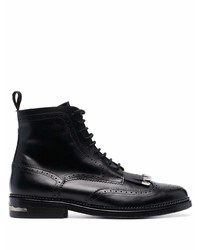 Черные кожаные ботинки броги от Toga Virilis
