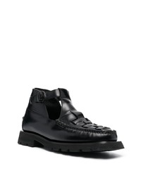 Черные кожаные ботинки дезерты от Hereu