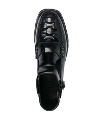 Черные кожаные ботинки дезерты от Hereu