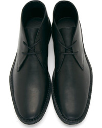 Черные кожаные ботинки дезерты от Pierre Hardy