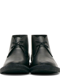 Черные кожаные ботинки дезерты от Pierre Hardy