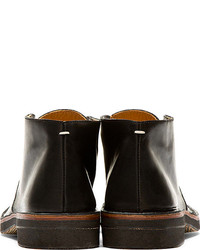 Черные кожаные ботинки дезерты от Maison Martin Margiela