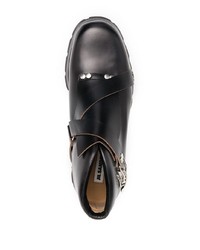 Черные кожаные ботинки дезерты от Jil Sander