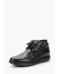 Черные кожаные ботинки дезерты от Floktar