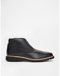 Черные кожаные ботинки дезерты от Original Penguin