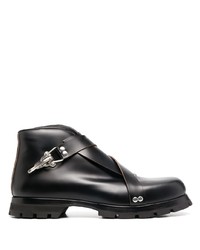 Черные кожаные ботинки дезерты от Jil Sander