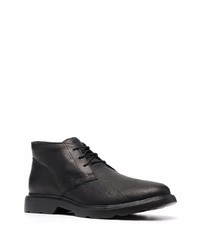 Черные кожаные ботинки дезерты от Hogan