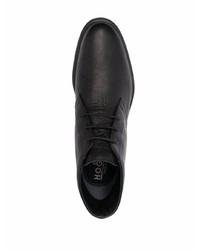 Черные кожаные ботинки дезерты от Hogan