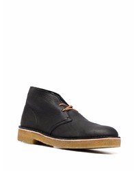 Черные кожаные ботинки дезерты от Clarks