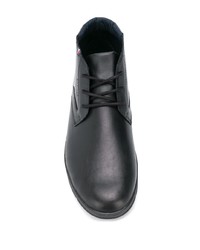 Черные кожаные ботинки дезерты от Tommy Hilfiger
