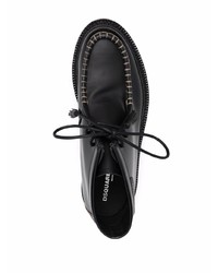 Черные кожаные ботинки дезерты от DSQUARED2